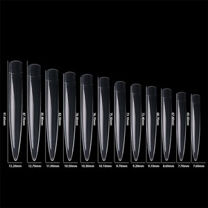 ปลายเล็บรองเท้าส้นเข็มทรงสี่เหลี่ยมยาวพิเศษยาวพิเศษขนาด XXL XXXL 12ชิ้น - Product Image 2
