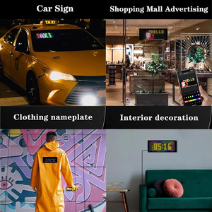 Pannello LED flessibile messaggio digitale in movimento Soft LED cartello RGB modulo a matrice di colore schermo per auto pubblicità Display a LED - Product Image 4