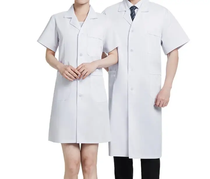 Casaco de laboratório unissex para enfermeiros, uniforme de algodão puro mais grosso e adorável