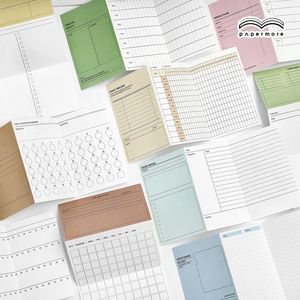 ウィークリープランナー折りたたみ式メモ帳ToDoリストノート装飾パッドの作成楽しいメモ日記学用品カスタマイズ可能 - Product Image 4