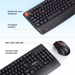 Factory-Supplied Genius <strong>Mouse</strong> <strong>Keyboard</strong> Set <strong>Multi</strong>-System USB Interface New Desktop Typing Tool Adjustable DPI Russian English - Product Image 2