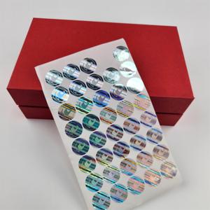 Chất lượng cao tự dính Watermark an ninh con dấu loại bỏ để ngăn chặn giả mạo Hologram Overlay dập nóng lá Sticker - Product Image 6