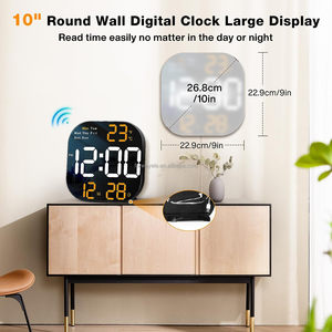 Orologio da parete digitale ampio Display, orologio da parete a LED da 10 pollici con telecomando, orologio da parete digitale con umidità della temperatura - Product Image 2