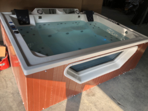 2.9*2.1m kích thước lớn 5 người Spa Ống nóng ngoài trời hyperbaric oxy hóa buồng brath bồn tắm sức khỏe bồn tắm góc thủy tinh bồn tạo sóng - Product Image 5