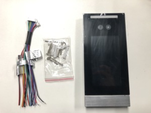 Terminal de reconocimiento facial para control de acceso, detección de cuerpo humano en tiempo Real, dos cámaras de plástico de 5 pulgadas
