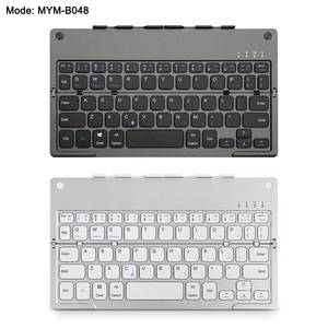 Ultra delgado portátil plegable Bluetooth teclado Touchpad recargable USB Compatible IOS IPads Android Windows IOS dispositivos