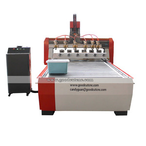 GoodCut高精度多头3d cnc router刨机，带旋转装置，用于木材钻孔 - Product Image 1