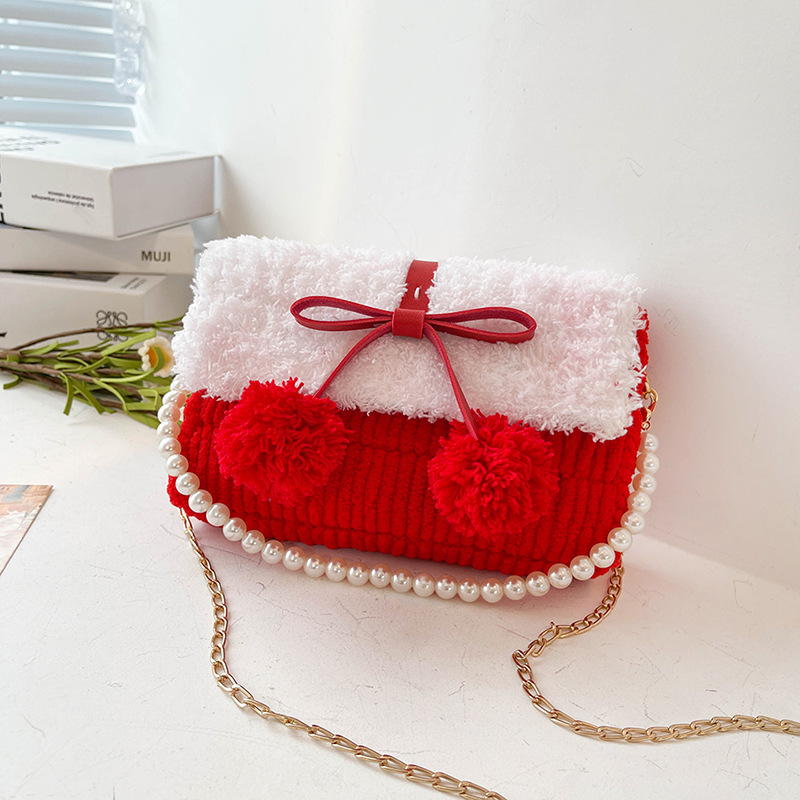 Kit de sacs au crochet à tricoter bricolage rouge