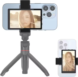 クランプマウントキット付きワイヤレス自撮りモニター画面電話ホルダークリップ互換電話Vlog i電話付き自撮りモニター画面 - Product Image 1