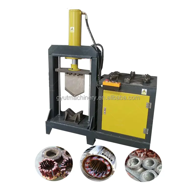 Máquina automática de separação e desmontagem de estator de fio de cobre, máquina elétrica de corte e reciclagem de motor de sucata