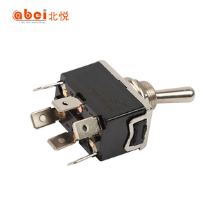Toggle <strong>Switch</strong> 1021 on off 6pins Metal Terminal 3-way Rocker <strong>Switch</strong> - Product Image 2