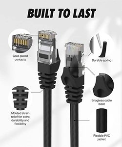 Fabrika özelleştirilmiş 1m 2m 3m 5m 10m pvc lan internet ethernet rj45 8p8c utp ağ yama kablosu iletişim cat6 veri kablosu - Product Image 2