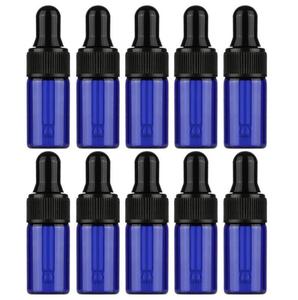 在Stockl 1毫升2毫升3毫升蓝色精油玻璃滴管瓶样品瓶，用于带移液器的化妆品罐 - Product Image 5