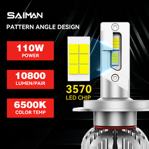 BMW E60/E30 Canbus LED 칩 H1/<span class=keywords><strong>H4</strong></span>/H7/H11 110W 아우디 골프 X5 A4 자동차 헤드 라이트 12-24V 용 고출력 9005/9006 소켓 전구 - Product Image 4