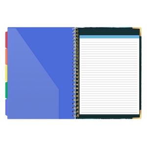 Custom Design Printed Corrugated Spiral Cardboard Clip Folio Board <strong>A4</strong> <strong>Notebook</strong> Clipboard <strong>Folder</strong> with Refillable Lined <strong>Notepad</strong> - Product Image 3
