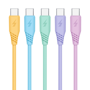 批发定制徽标长度颜色45W PD USB C TPE材料3.5毫米直径数据线 - Product Image 1
