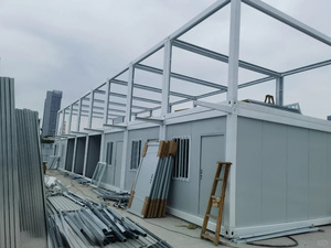 3 hikaye çin mobil ev taşınabilir prefabrik evler İşçi kampı şantiye için ayrılabilir demonte konteyner ev