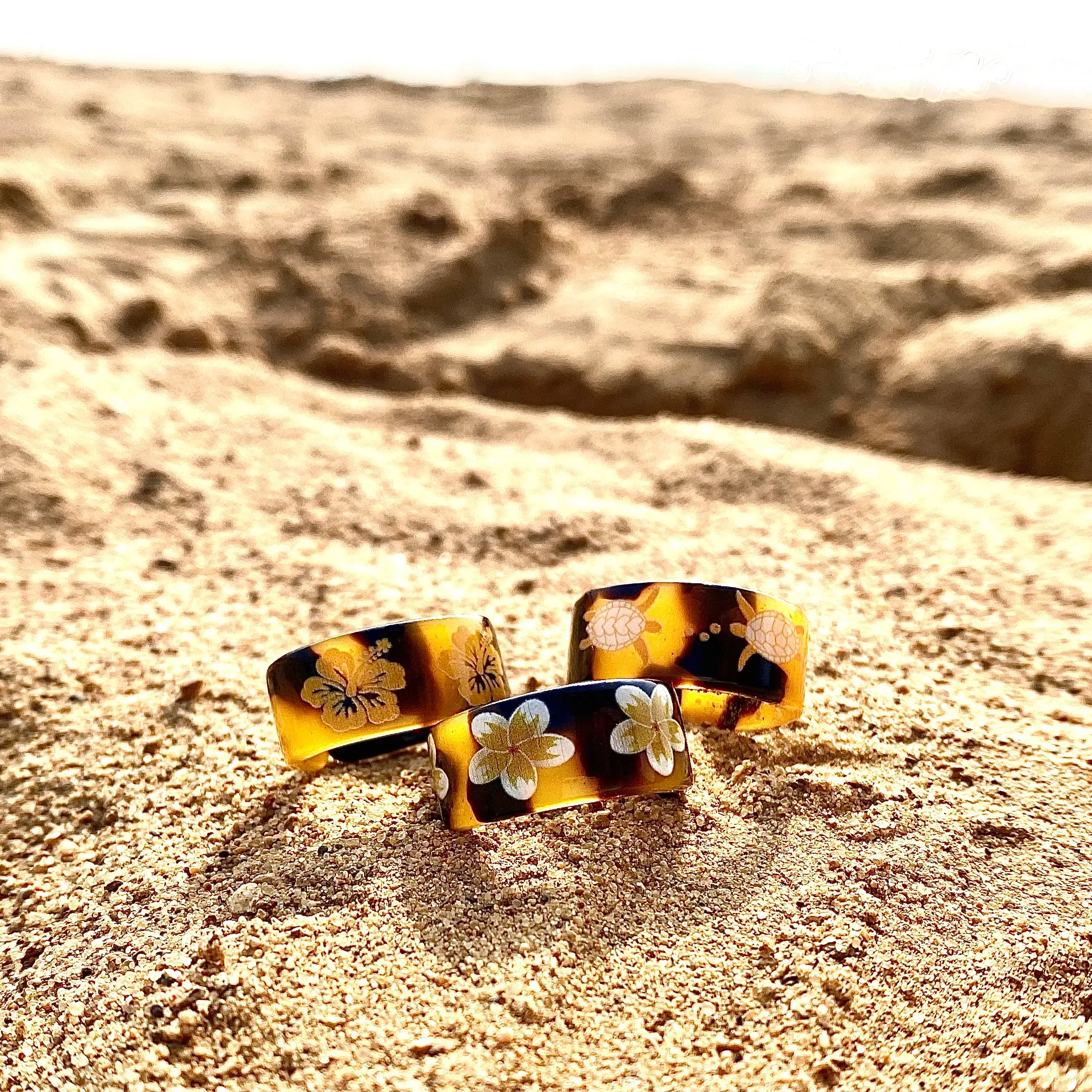 Anillos de concha de tortuga populares de moda Vintage hechos a mano a bajo precio al por mayor joyería samoana de buena calidad para mujer