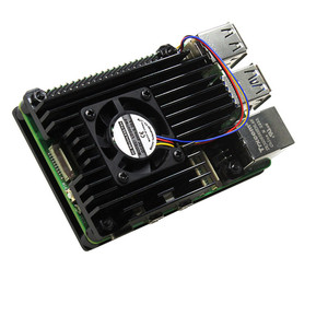 Ahududu Pi 5 zırh vaka Metal kabuk alüminyum alaşım PWM soğutma fanı koruyucu kabuk ile ahududu Pi için 5 - Product Image 3