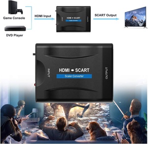 Adaptador convertidor HDMI a SCART, convierte la señal digital de video y audio HDMI 1080P a señal analógica SCART CVBS - Product Image 5