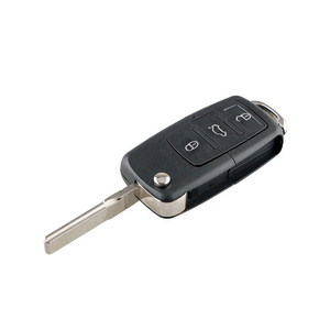 High Quality Flip Auto Car <strong>Key</strong> 3 Buttons 433MHz ID48 Chip Fob Remote <strong>Key</strong> for <strong>VW</strong> Passat Beetle Bora Polo Golf FCCID 1J0959753DA - Product Image 1