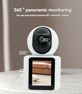Visione notturna senza fili 2 vie Video di sicurezza visiva citofono 3MP Mini HD Cctv Video Smart WIFI Baby Monitor con schermo - Product Image 5