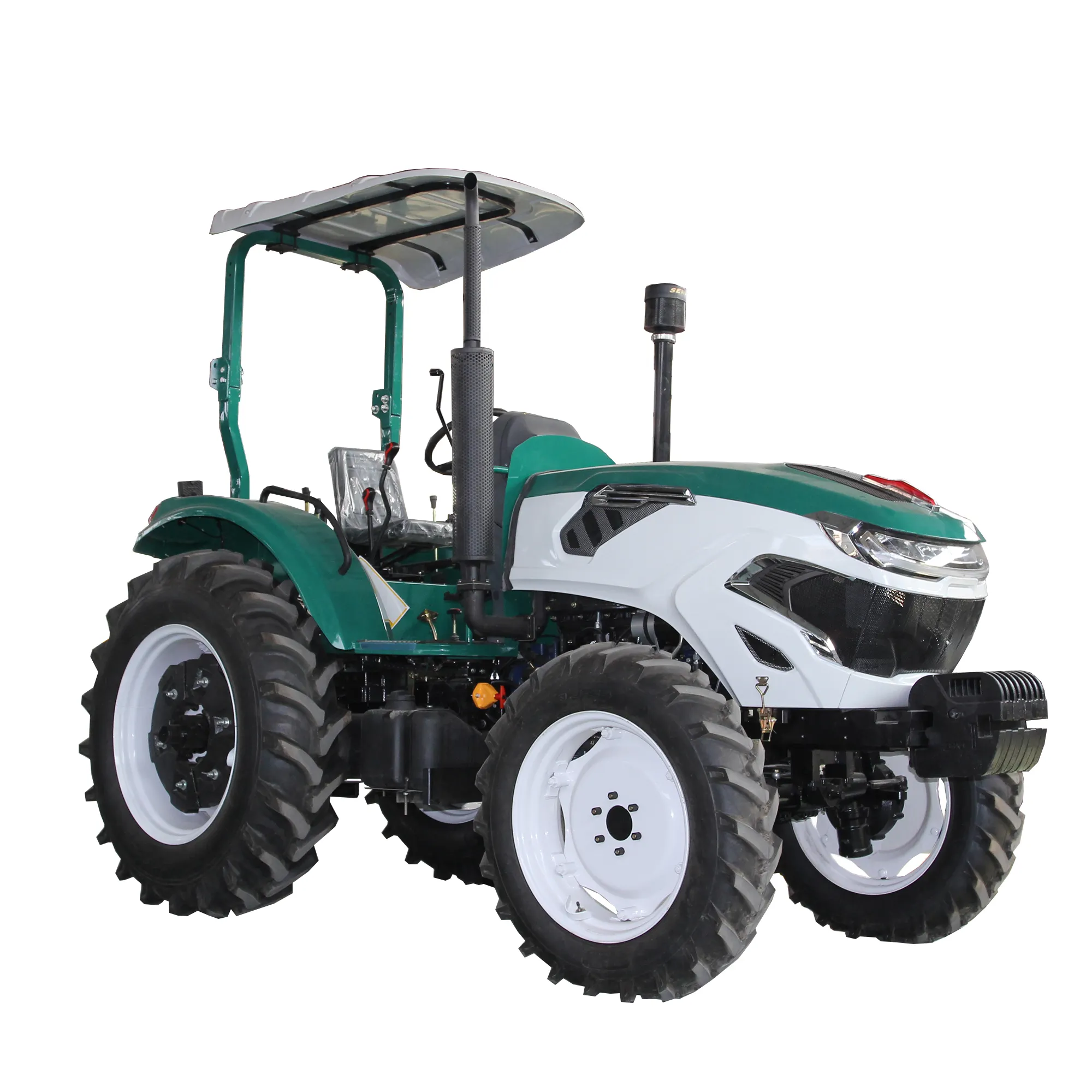 Долоточный плуг 70hp 80hp трактор сельскохозяйственный мини-колесный 4WD трактор для продажи