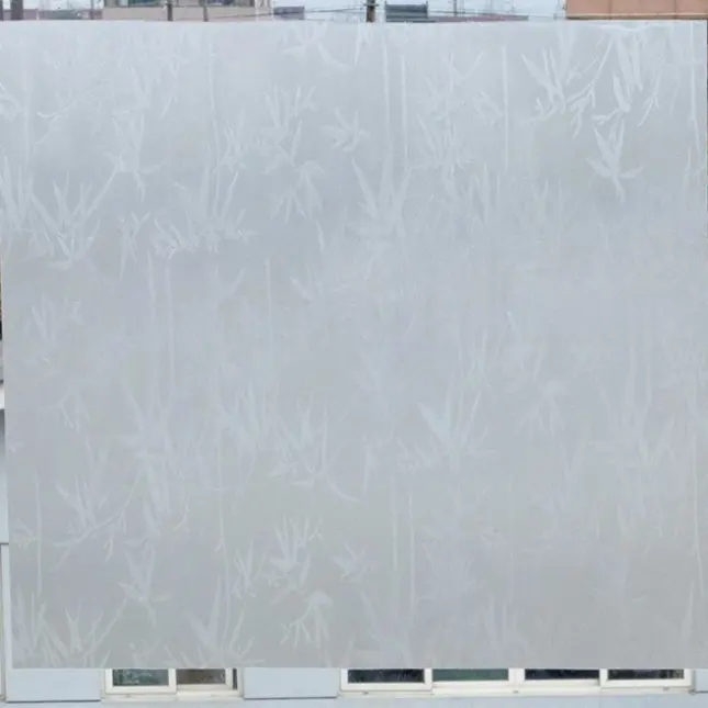 Jinyi — Film vinyle 9031 en PVC pour fenêtre, sans colle, panneau Floral givré