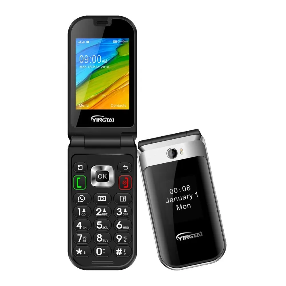 Yingtai-teléfono móvil 4g lte, móvil con doble sim, abatible, con pantalla táctil, compatible con WIFI, GPS