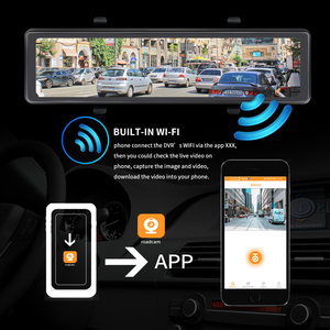 汽车DVR 4k后视镜摄像头GPS WiFi后置摄像头仪表盘凸轮录像机登记器停车监视器雷达速度警告 - Product Image 3