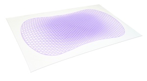 TPE Planets VIOLETハーモニーピロー、100% ソフトタラレイラテックスピローコアを備えた睡眠サポート弾性グリッド六角 - Product Image 6