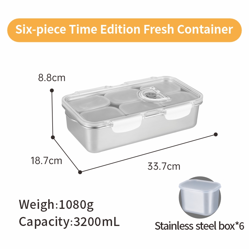 Stainless Steel Box *6 -3200ml