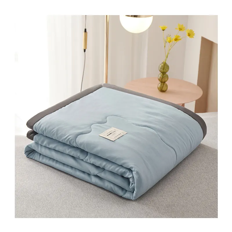 Tekstil rumah katun dicuci musim panas 100% selimut katun selimut tempat tidur kamar tidur selimut dan selimut set selimut ringan