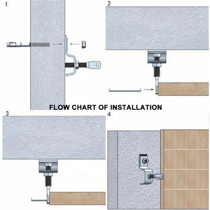 Perno di ancoraggio a cuneo con staffa a 304 Z in acciaio inossidabile per sistema di rivestimento - Product Image 6