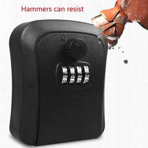 Cassetta di sicurezza con serratura a chiave serratura a combinazione con codice per chiavi Multiple carte di accesso per chiavi dell'auto resistente alle intemperie robusta - Product Image 3