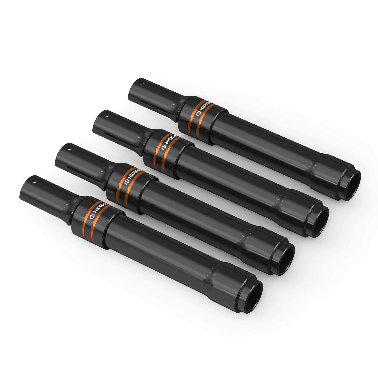 Black with Orange trim