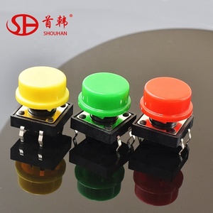 12*12*7.3 mm 6 Colors Push Button Tactile <strong>Switch</strong> - Product Image 2