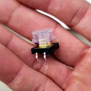 A24 runder transparenter Schaltermantel PCB taktischer Druckknopf Schalterbezug 12X12X7,3 MM taktile Schalter - Product Image 1