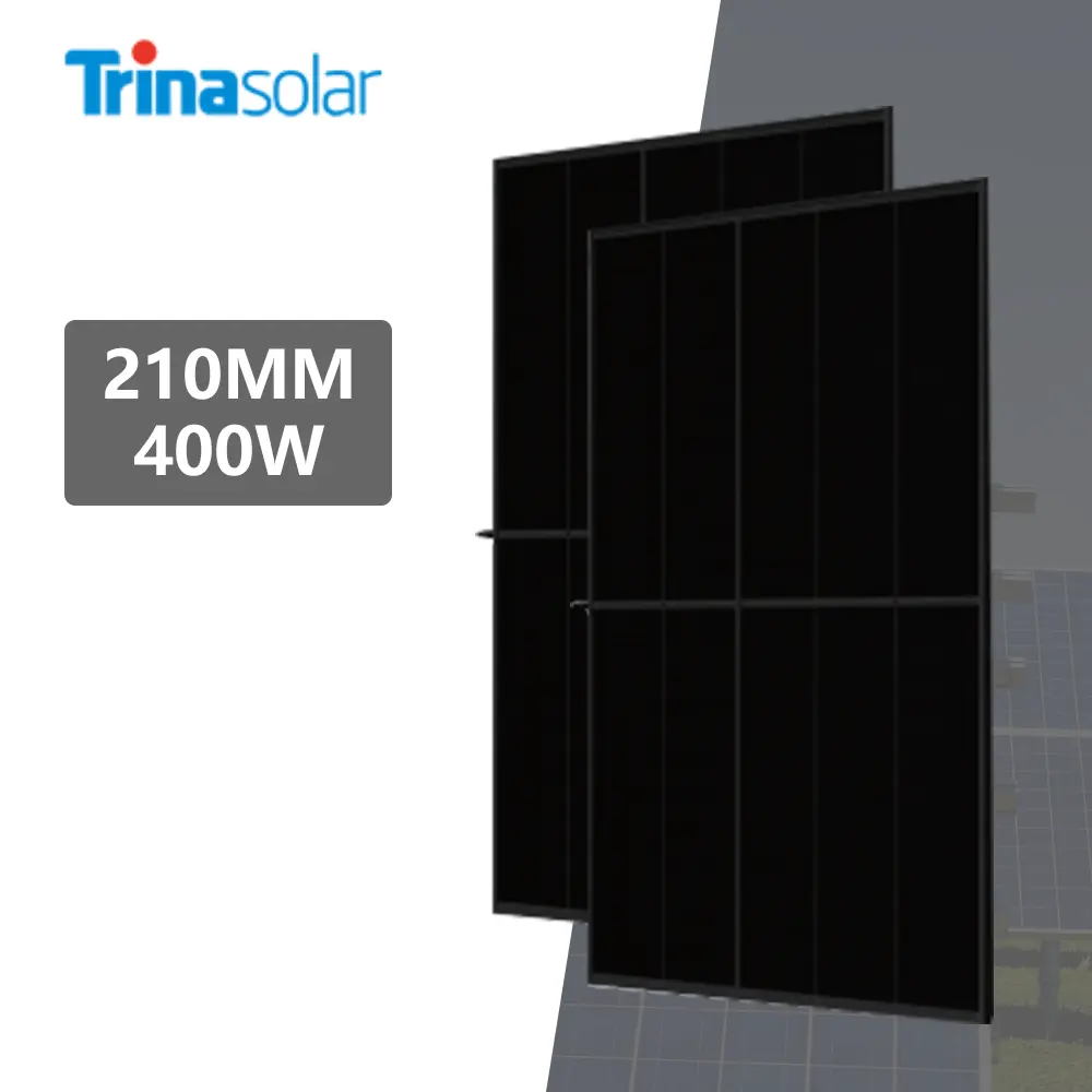 TSM-DE09.05 Trina Solar, keandalan tinggi 390w 400w 210mm 120 setengah sel Panel energi surya Mono