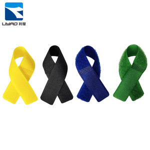 Velcroes Colorful <strong>Hook</strong> and <strong>Loop</strong> Cable Ties Reusable Nylon Soft Self-Locking for Computer Wire Garment &amp; Processing Accessories - Product Image 5