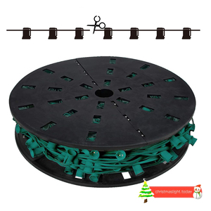 สายสตริงเก็ต C9 SPT-1สายสตริงเกอร์คริสต์มาสทนทานต่อ1000ft 12in 15in C9ไฟราว E17 - Product Image 5