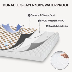 Tùy Chỉnh Mật Độ Cao Chỉnh Hình Bộ Nhớ Bọt Con Chó Kiểm Tra Mô Hình Giường Mat Sang Trọng Giường Con Chó Có Thể Tháo Rời Có Thể Giặt Bìa - Product Image 4