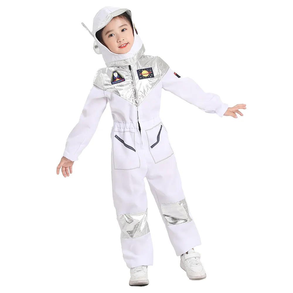 Kinder Unisex Brilliant Space Astronaut Jumps uit Kostüm Ideal für Buch woche Halloween oder "Wenn ich groß bin" Dress Up Days