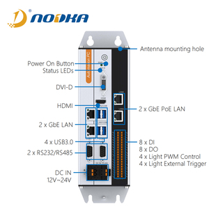 産業用PC2Intel GbE PoE LANコントローラー16絶縁型DIO4PWMライトコントロールは外部トリガー入力をサポート - Product Image 3