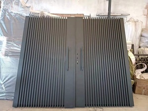 ヴィラスイングゲートデザインとガーデンモダン格納式カスタマイズカラーペインティング自動電気システム屋外ゲート - Product Image 4
