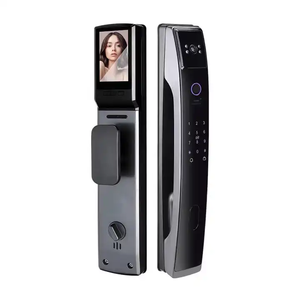 Aplicación de Control remoto Smart Lock Tuya Código de contraseña digital Electronic Keyless Safety Smart Door Fingerprint Lock con cámara