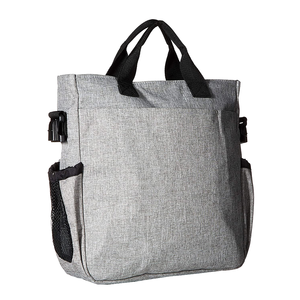 <strong>Iconic</strong> Duo Signature Function Forward Tote with Changing Pad &amp; Stroller Attachement Grey Melange Diaper <strong>Bag</strong> - Product Image 2