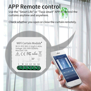 智能窗帘控制器图雅Wifi双向控制器远程声控无线窗帘开关 - Product Image 4