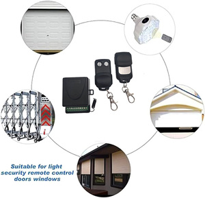 RF Wireless Fernbedienung Tor steuerung Switch Kit 2 Kanäle Empfänger DC12/24V Garagentor Fernbedienung - Product Image 2