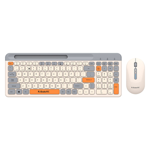 Juego de teclado y ratón de modo dual inalámbrico K100 Factory OEM 2,4G con función de soporte para teléfono móvil - Product Image 1